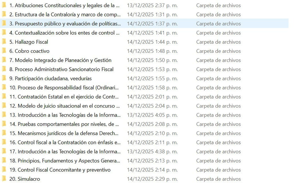Curso Contraloría General
